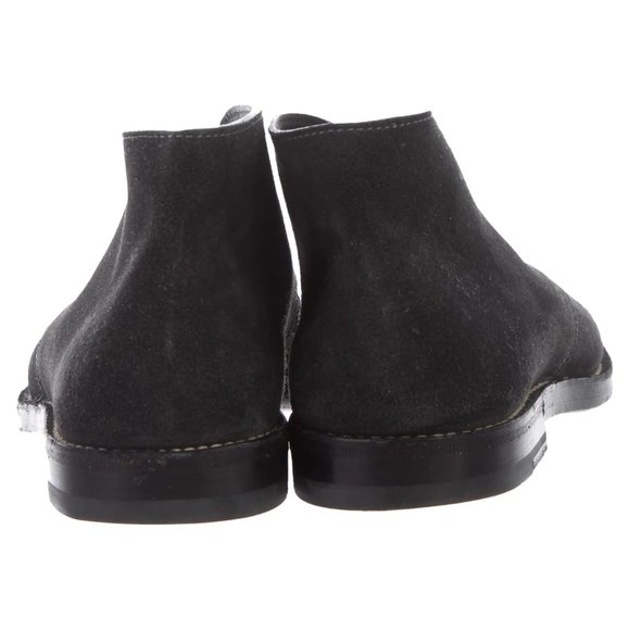 Bottega Veneta black suede flat ankle chukka boots EU 36